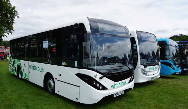 White Bus Alexander Dennis Enviro200MMC 61